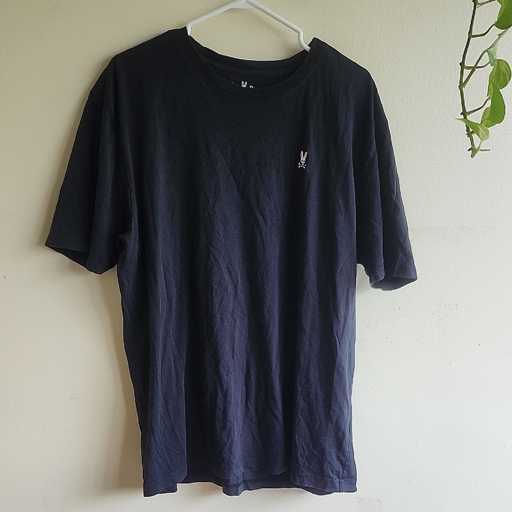 Psycho Bunny Black T Shirt, Sz.8